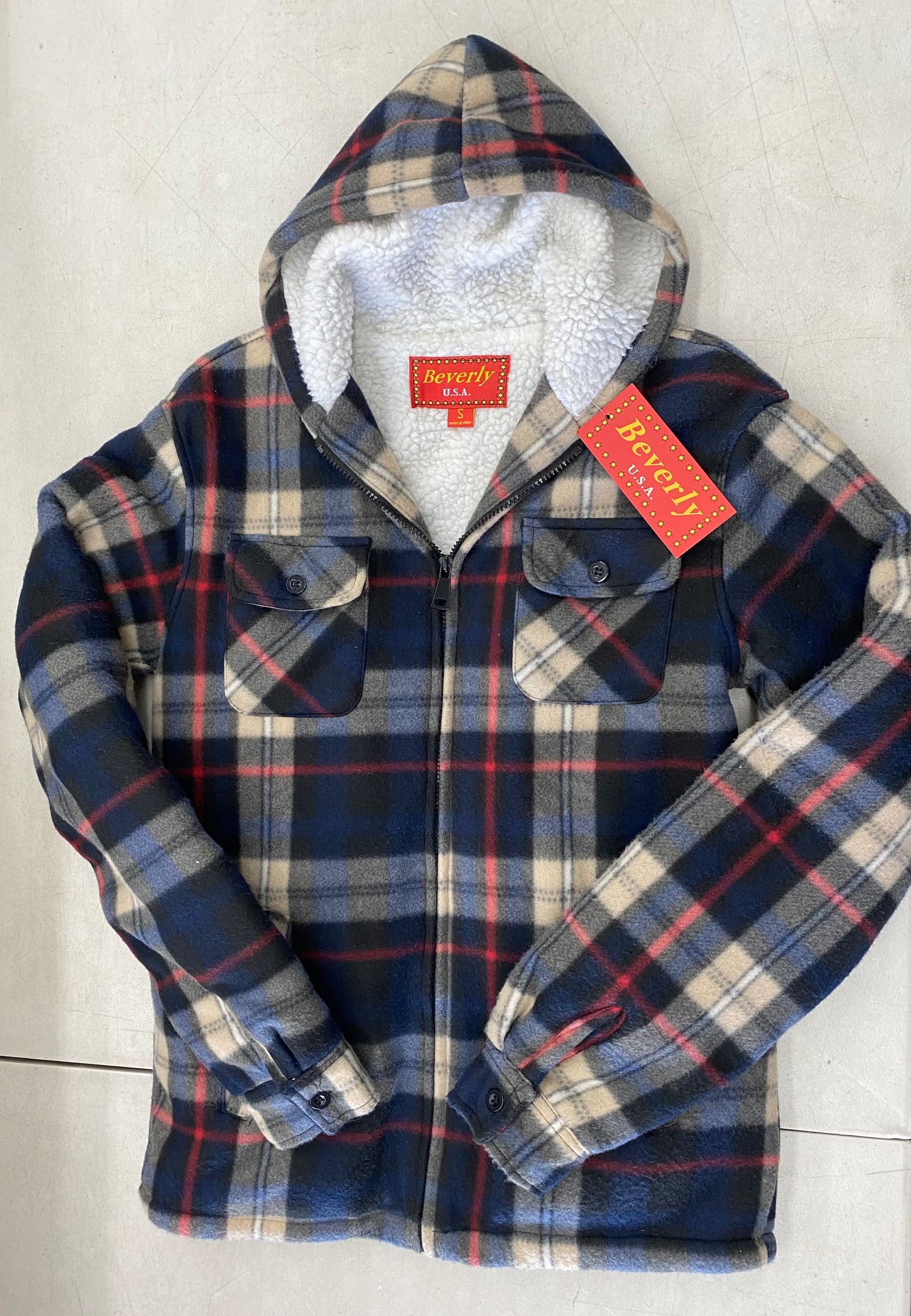 Men's Beverly Sherpa Lined Flanell Jacket